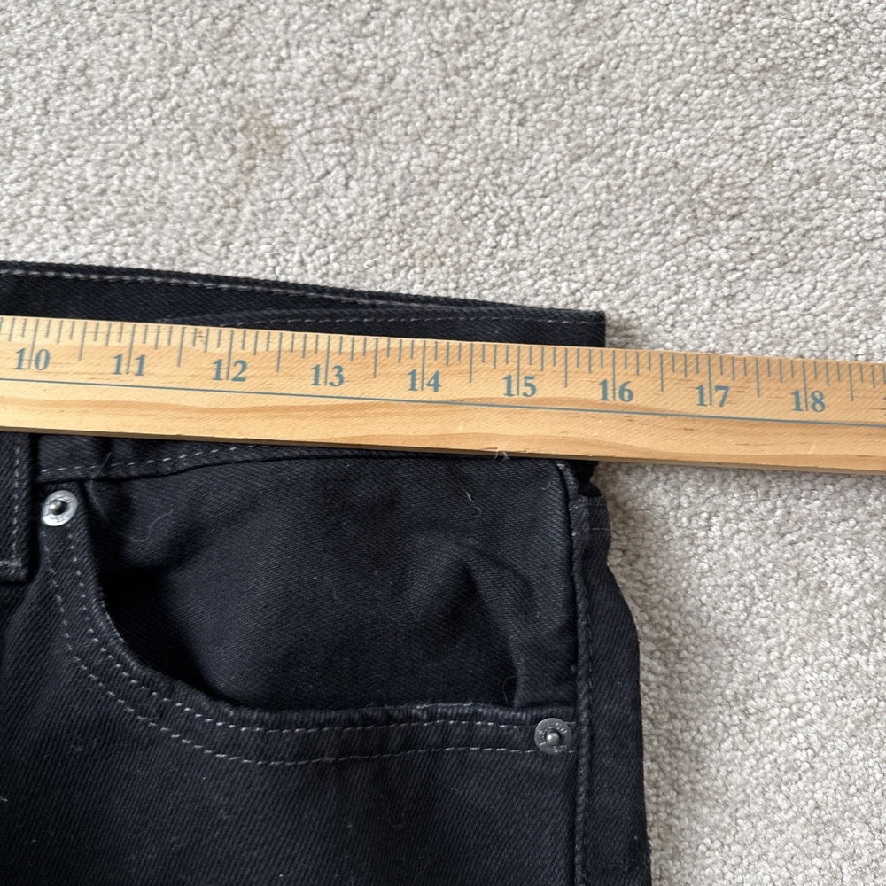 Levis Jeans Mens 31x30 (Fits 31x27) Black 505 Straight Leg Classic - Picture 4 of 10